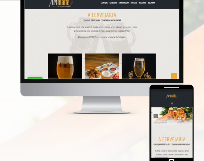 Site Profissional Cervejaria Artmalte