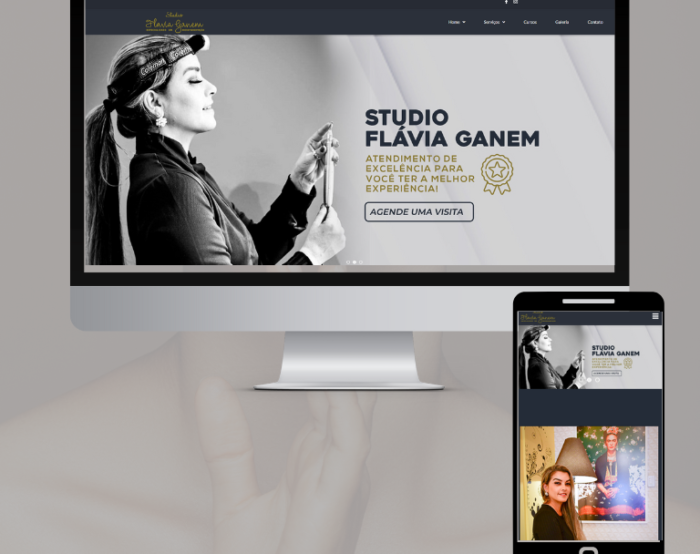 Site profissional Studio Flávia Ganem